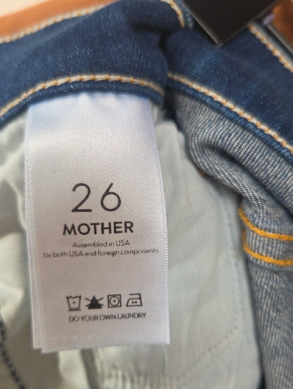 Women's Cropped Ankle Jeans - Classic Blue Wash - Picture 6 of 7